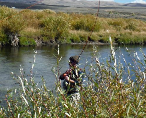 Fly Fishing Western Wyoming fly fishing guide outfitter drills casting